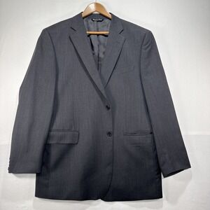 Saks Fifth Avenue Ermenegildo Zegna Italy 44R Blazer‎ Wool Suit Sport Coat Grey